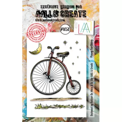 Aall and Create Stamp Set A7 Penny Farthing (AALL-TP-1050)
