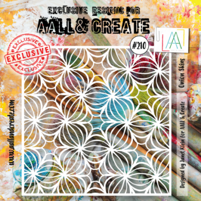 Aall and Create Stencil 6x6 Inch Onion Skins (AALL-PC-210)