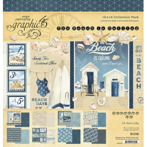 Graphic 45 The Beach is Calling 12x12 Inch Collection Pack (4502823)