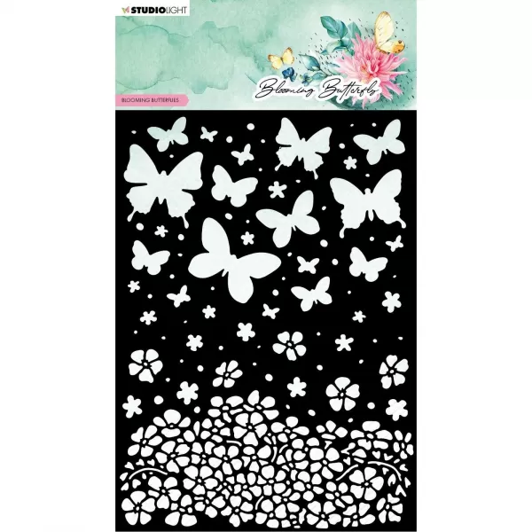 Studio Light • Blooming Butterfly Mask Stencil Blooming Butterflies (SL-BB-MASK169) Studio Light • Blooming Butterfly Mask Stencil Blooming Butterflies (SL-BB-MASK169)