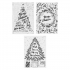 Rico-Design Kerst Sjablonen 3 stuks voor Ramen (Window Chalk Art) (08792.83.05)