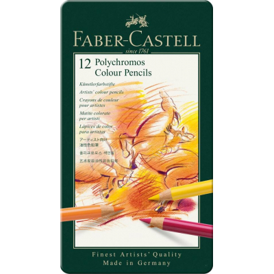 Faber Castell Kleurpotlood Polychromos Etui (12 pcs) (FC-110012)
