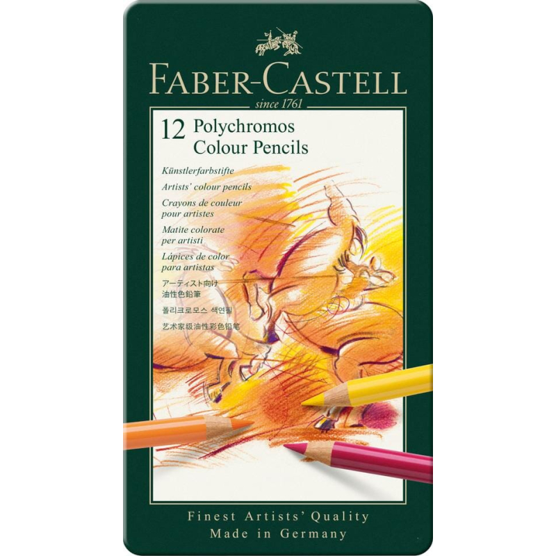 Faber-Castell Kleurpotlood Polychromos Etui a 12 stuks (FC-110012)