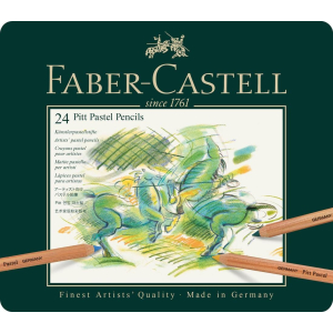 Faber-Castell pastelpotlood Pitt metalen etui a 24 stuks (FC-112124)