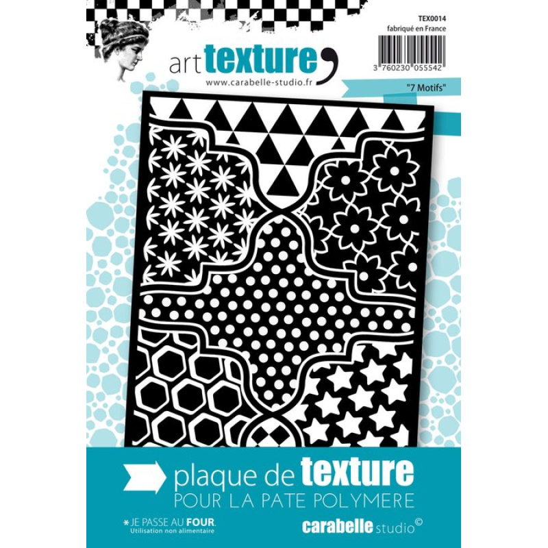 Carabelle texture 9x14cm 7 motifs (TEX0014)