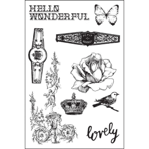 Prima Marketing Cling stamp Cigar box secrets (575779)