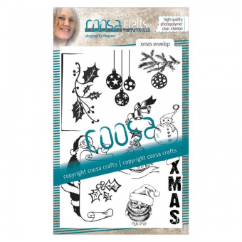 COOSA Crafts • Clear stempel #17 Xmas envelop (COC-076)