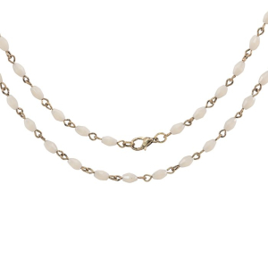 Tim Holtz  Idea-ology Assemblage chain 18" Oblong white beaded (THA20095)