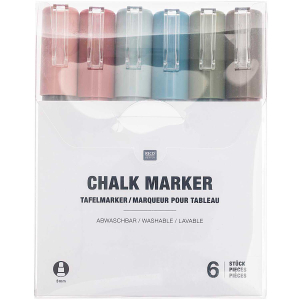 Rico-Design CHALK MAKERS aarde tint - 6 kleuren (08792.81.65)