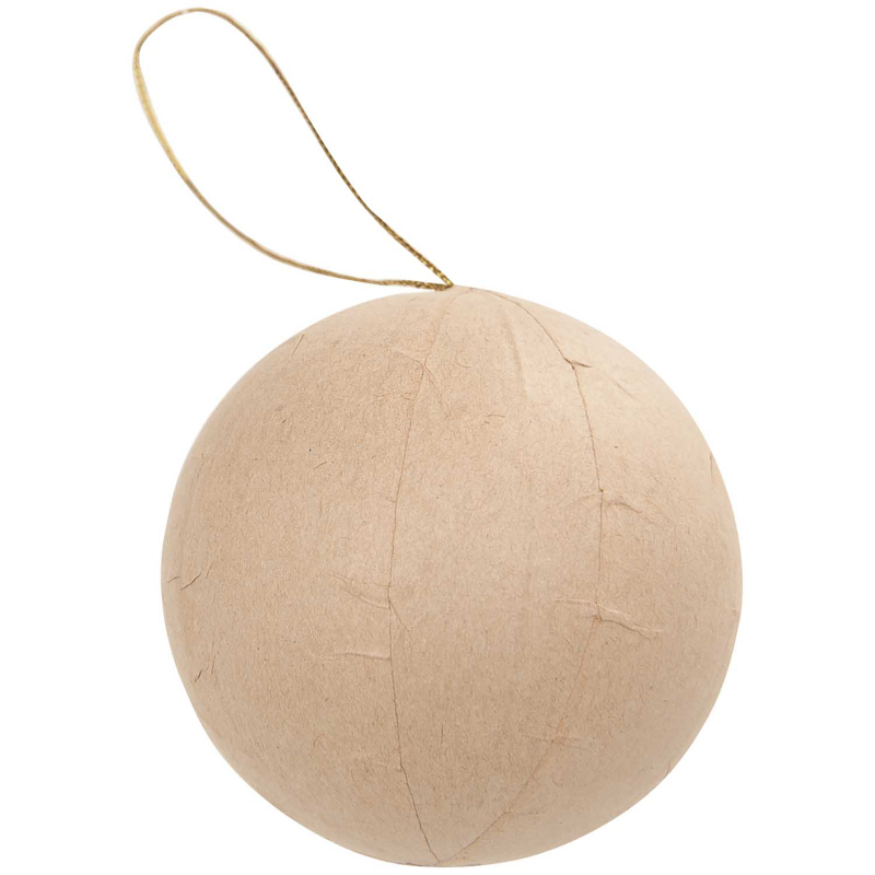 Rico-Design Bal aan touwtje van Papier Mache (08793.51.74)