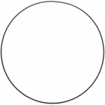 Rico-Design Metalen ring zwart mat 30 cm (38007.50.54)