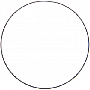 Rico-Design Metalen ring zwart mat 30 cm (38007.50.54)