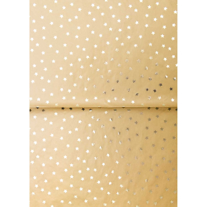 Rico-Design Decopage papier Sterren zachte mosterd kleur (7009.228)