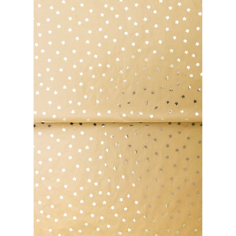 Rico-Design Decopage papier Sterren zachte mosterd kleur (7009.228)
