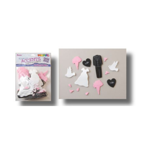 Darice • Foam stickers 66pcs wedding (1203-30)