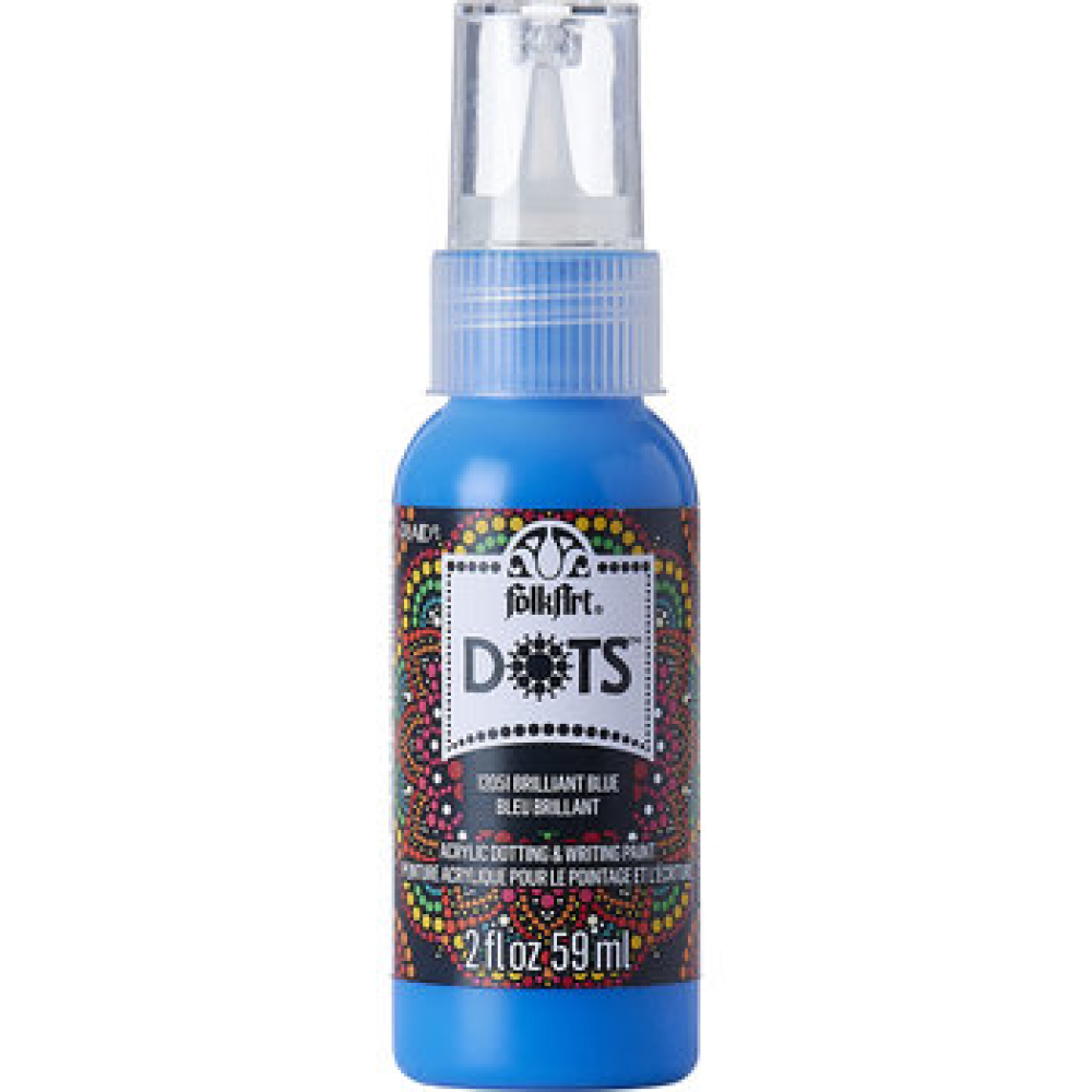 Folkart Dots Brilliant Blue 2 fl oz (12051) (28995120510)