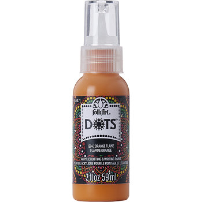 Folkart Dots Orange Flame 2 fl oz (12042) (28995120428)