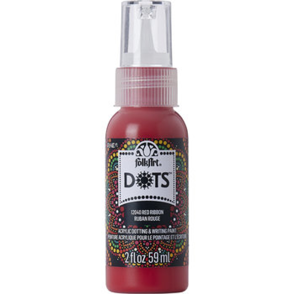 Folkart Dots Red Ribbon 2 fl oz (12040) (28995120404)