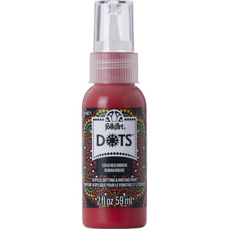 Folkart Dots Red Ribbon 2 fl oz (12040) (28995120404)