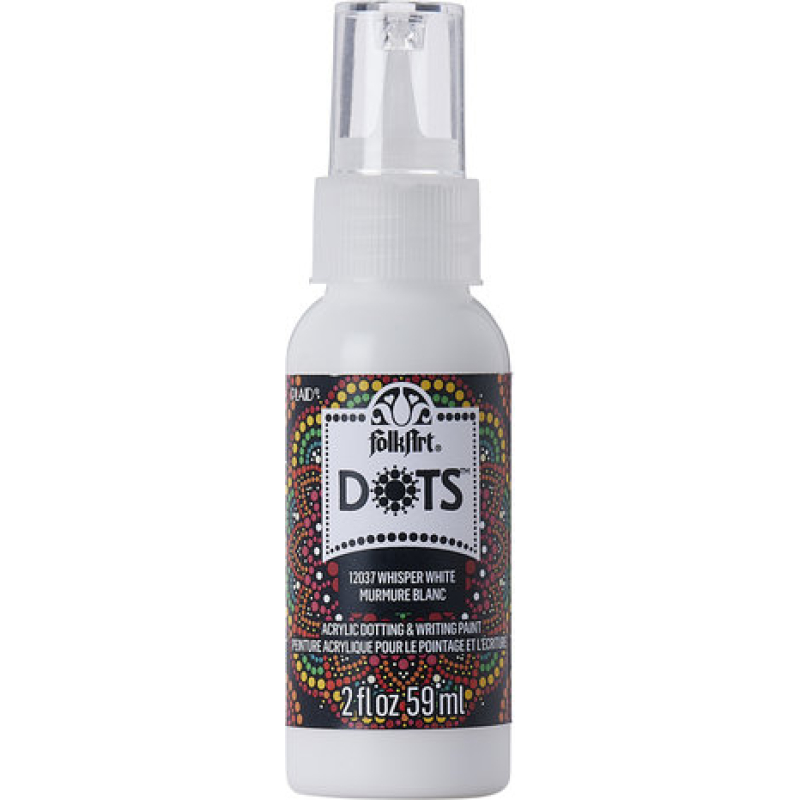Folkart Dots Whisper White 2 fl oz (12037) (28995120374)