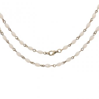 Tim Holtz  Idea-ology Assemblage chain 18" Oblong white beaded (THA20095)