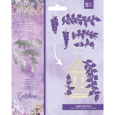 Crafter's Companion Wisteria Collection Metal Die Whimsical Wisteria (NG-WC-MD-WWIS)