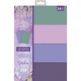 Crafter's Companion Wisteria Collection A4 Luxury Linen Card Pack (NG-WC-LLC-UK