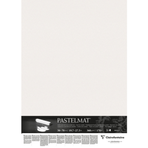 Clairefontaine Pastelmat 50 x 70 cm Wit 96010C (per vel)