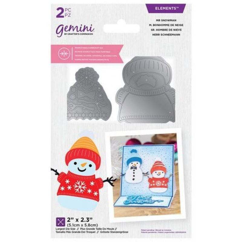 Gemini Mr Snowman Double-Sided Die (GEM-DSD-ELE-MRS)