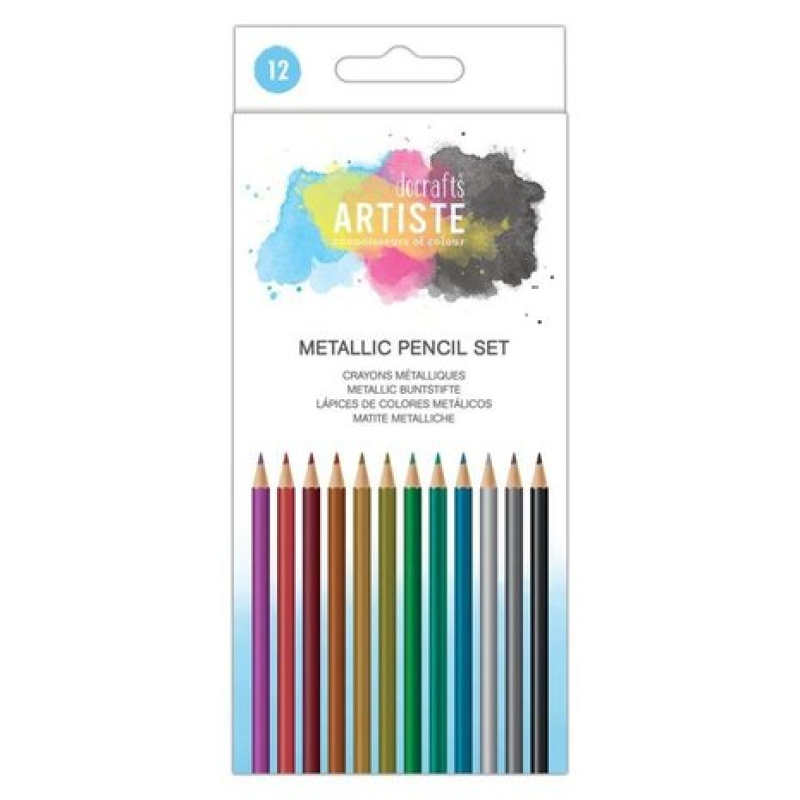 Docrafts Artiste Metallic Pencil Set (12pcs) (DOA 856101)