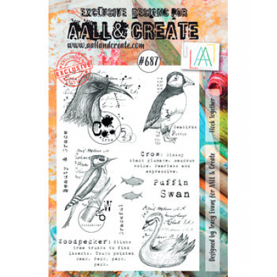 Aall and Create Stamp Set A5 Flock Together (AALL-TP-687)