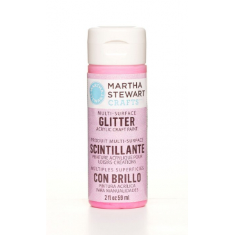 Martha Stewart • Glitter Verf 59ml Cotton candy (3023-32152)