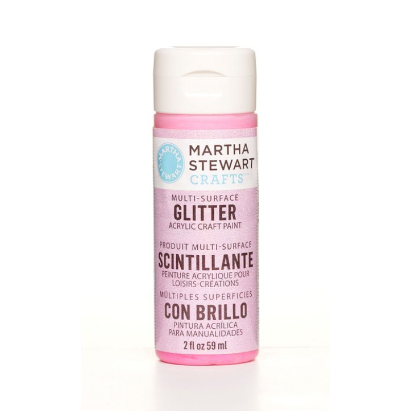 Martha Stewart • Glitter Verf 59ml Cotton candy (3023-32152)