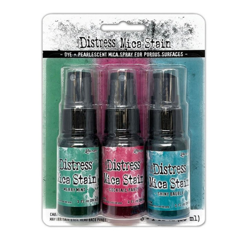 Tim Holtz Ranger Distress Mica Stains Spray Holiday Set 4 (TSCK81166)
