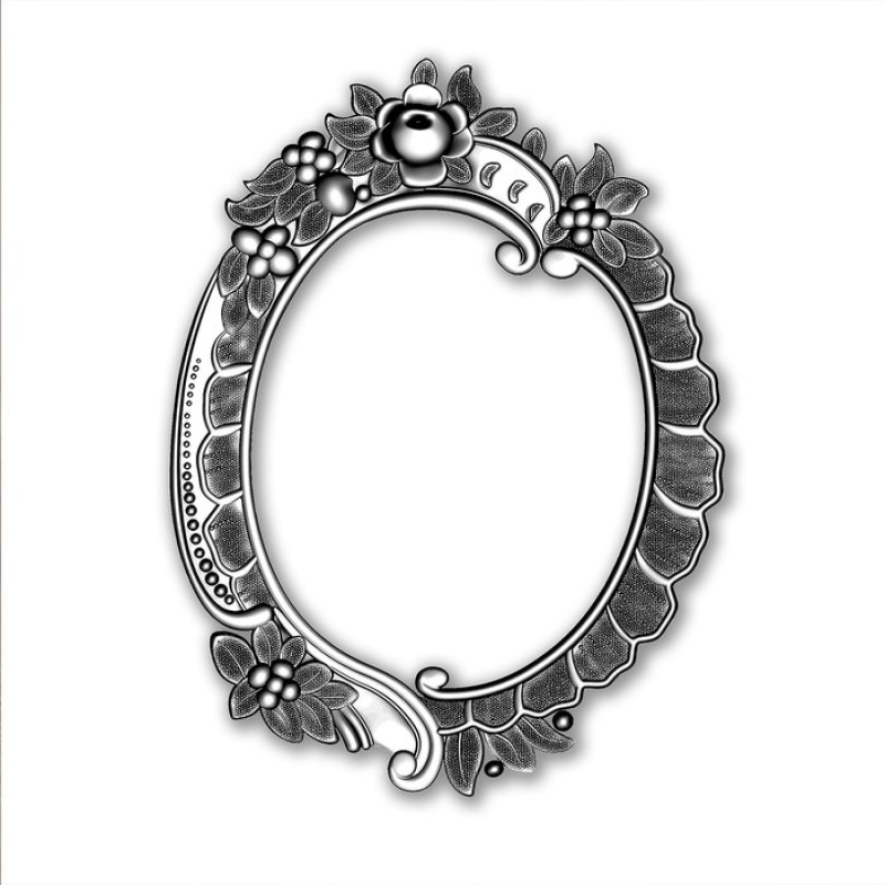 Sizzix 3D impresslits embossing folder Floral frame (665016)