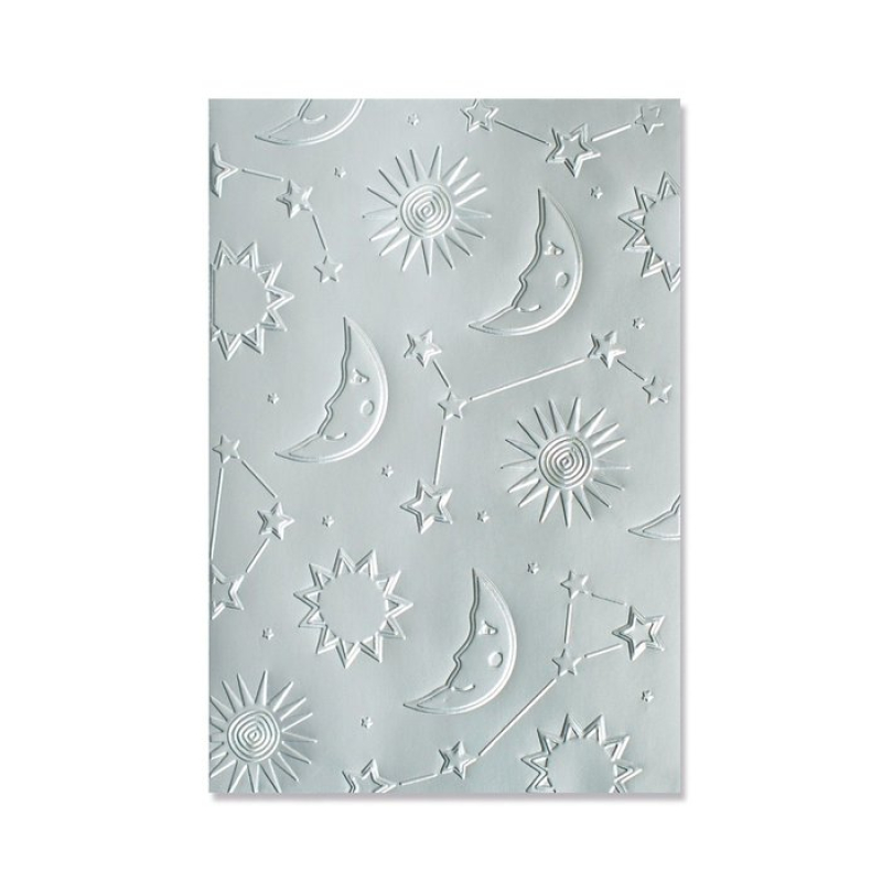 Sizzix Multi-level Textured Impressions Embossing Folder Moon Light (666036)