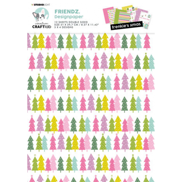 Studiolight Friendz Design Paper Frenkie's Xmas (CCL-FR-PS16) 