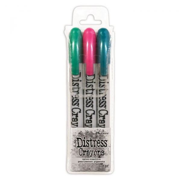 Tim Holtz Ranger Distress Pearl Crayons Holiday Set 4 (TSCK81180)