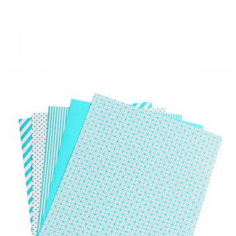 We R Memory Keepers • Shape 'n Tape Washi Sheets Teal Blue (03423-8)