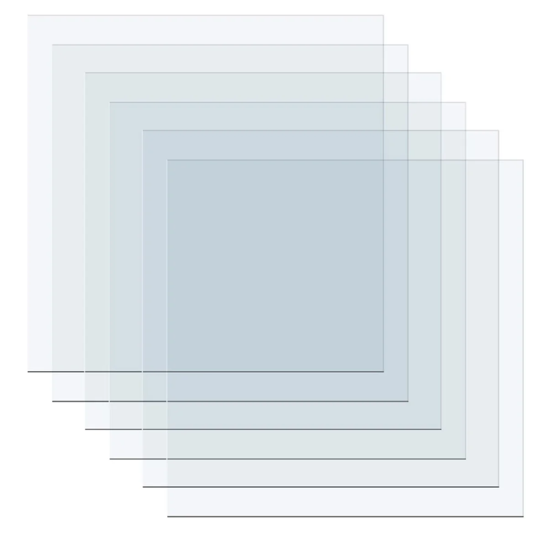 We R Makers • 3D Mold press Clear plastic sheets - 40 pcs (661358-40 sts)