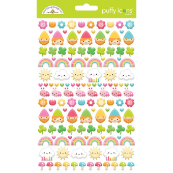 Doodlebug Design Over The Rainbow Puffy Icons Stickers (7968) (842715079687)