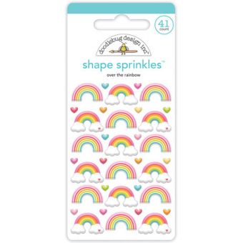 Doodlebug Design Over The Rainbow Shape Sprinkles (7958) (842715079588)