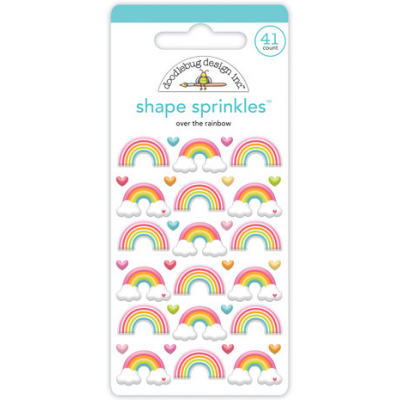 Doodlebug Design Over The Rainbow Shape Sprinkles (7958)