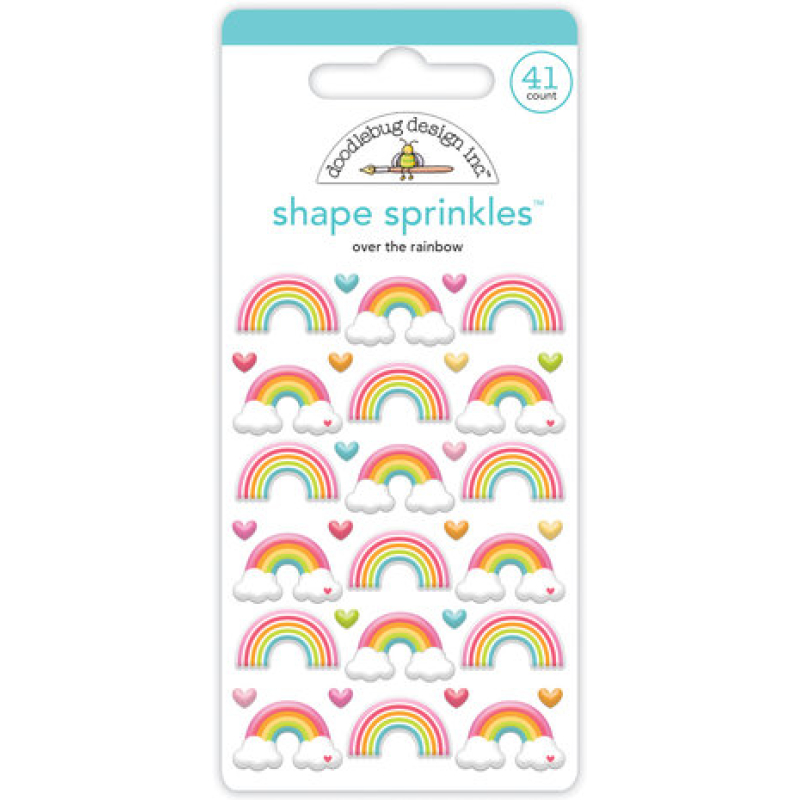 Doodlebug Design Over The Rainbow Shape Sprinkles (7958) (842715079588)