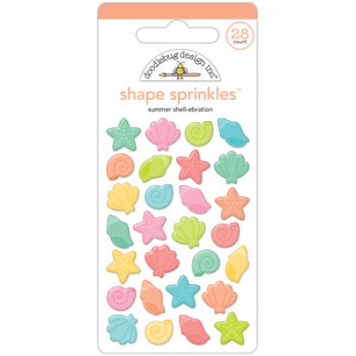 Doodlebug Design Summer Shell-ebration Shape Sprinkles (7747) (842715077478)