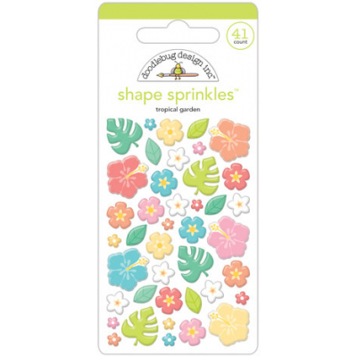 Doodlebug Design Tropical Garden Shape Sprinkles (7748) (842715077485)