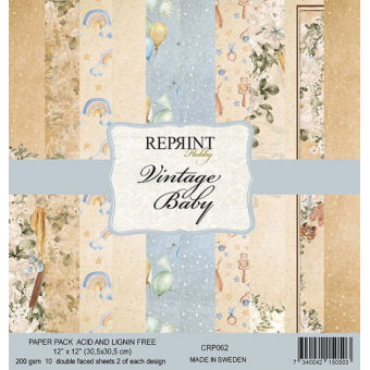 Reprint Vintage Baby 12x12 Inch Paper Pack (CRP062)