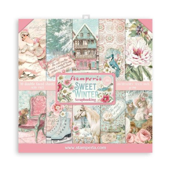 Stamperia Sweet Winter 12x12 Inch Paper Pack (SBBL122)
