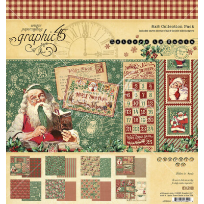 Graphic 45 Letters to Santa 8x8 Inch Collection Pack (4502696)