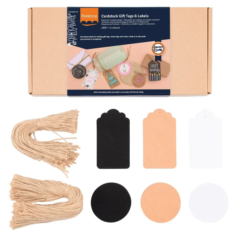 Florence • Kartonnen Cadeaulabels 300stuks (40102-002)